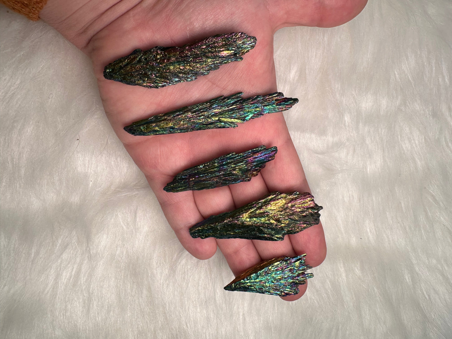 RAINBOW BLACK KYANITE!