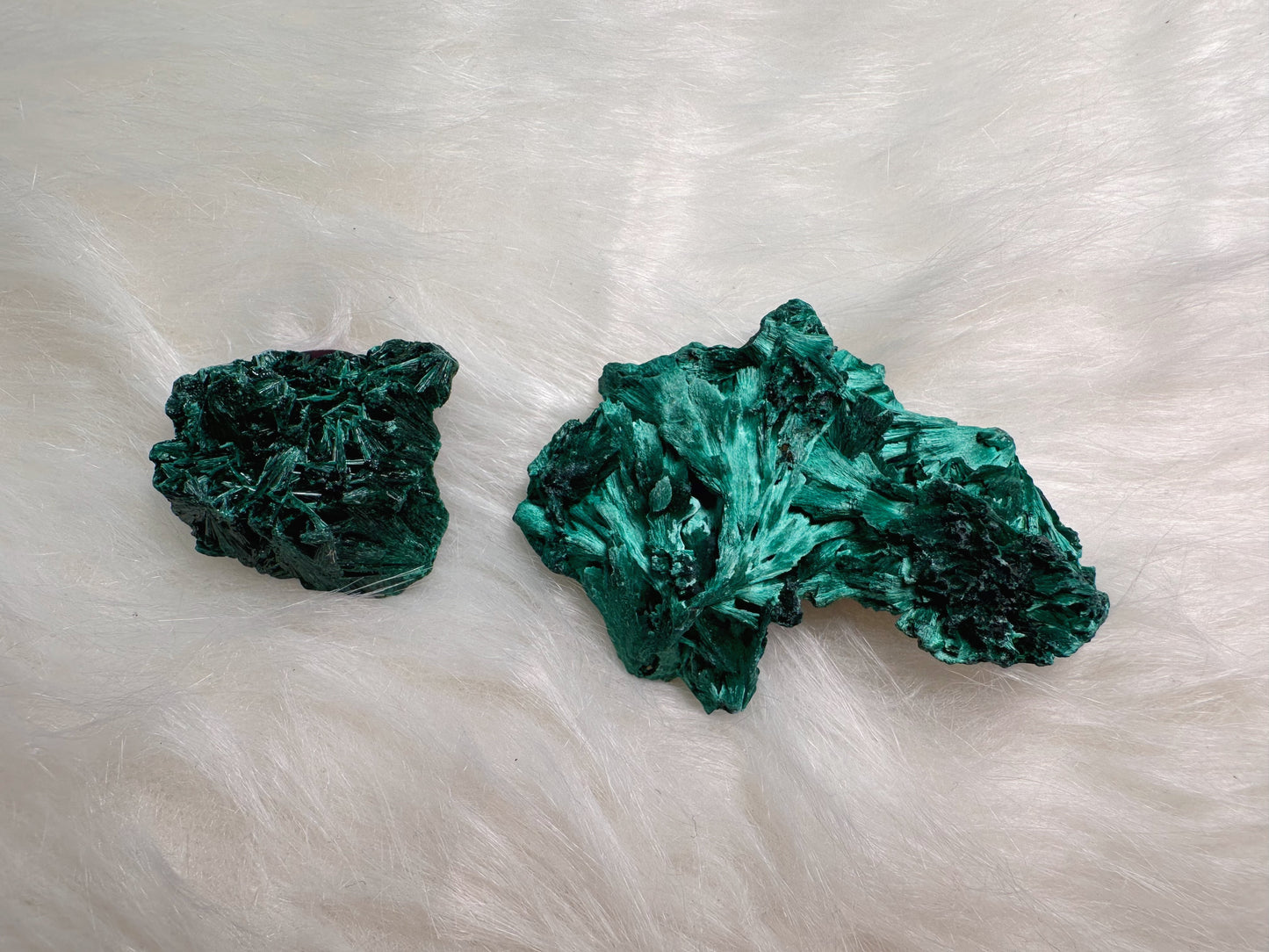 FIBOROUS MALACHITE RAW SPECIMENS!