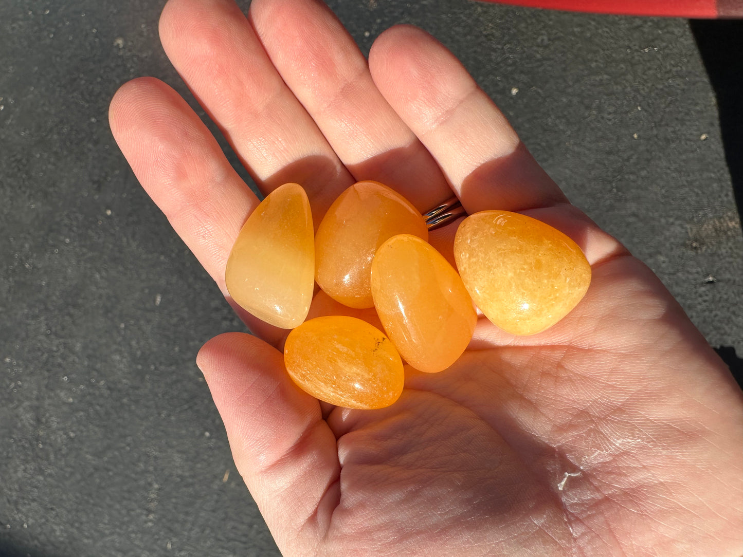 ORANGE CALCITE TUMBLES