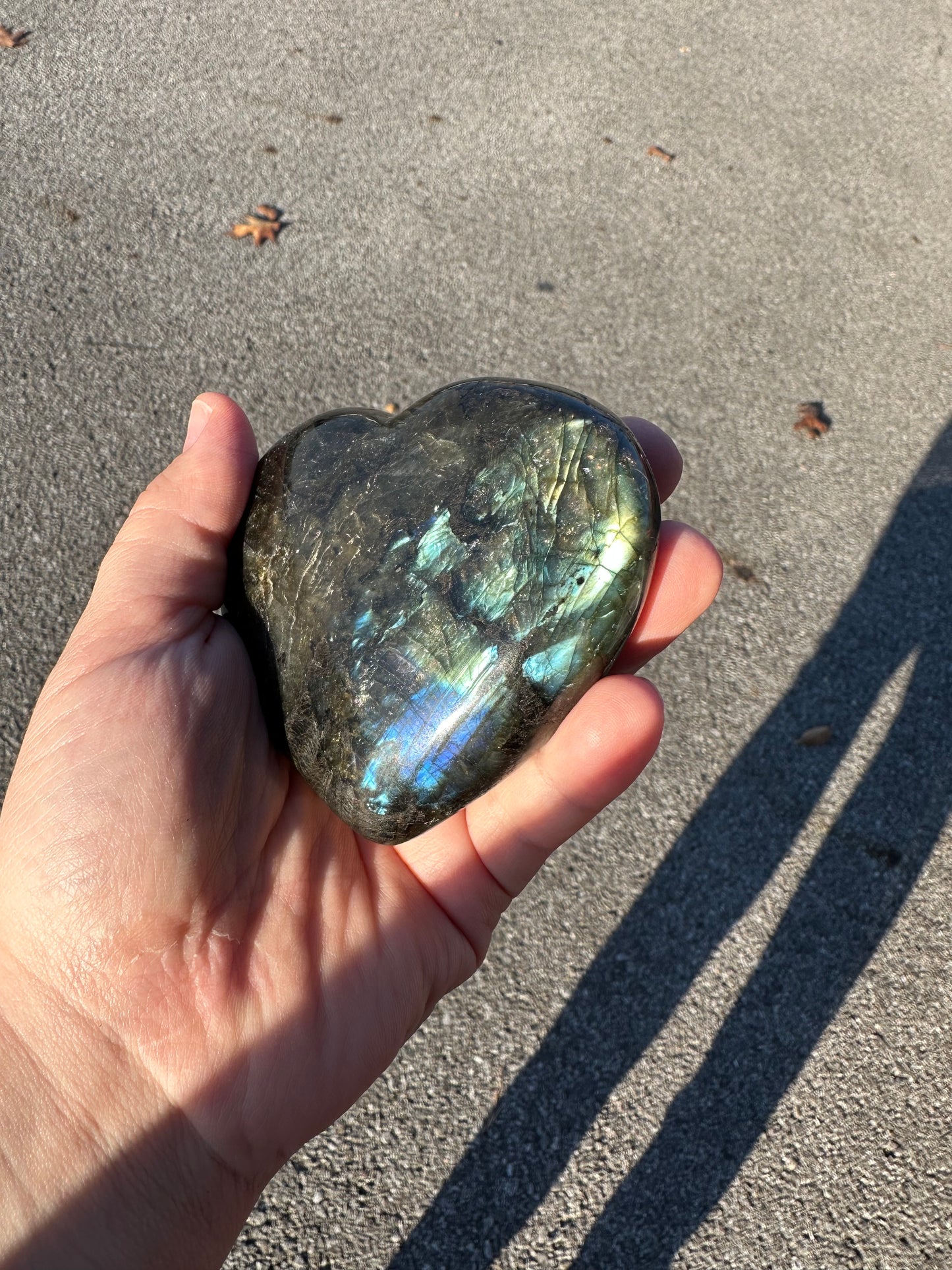 LABRADORITE HEART!