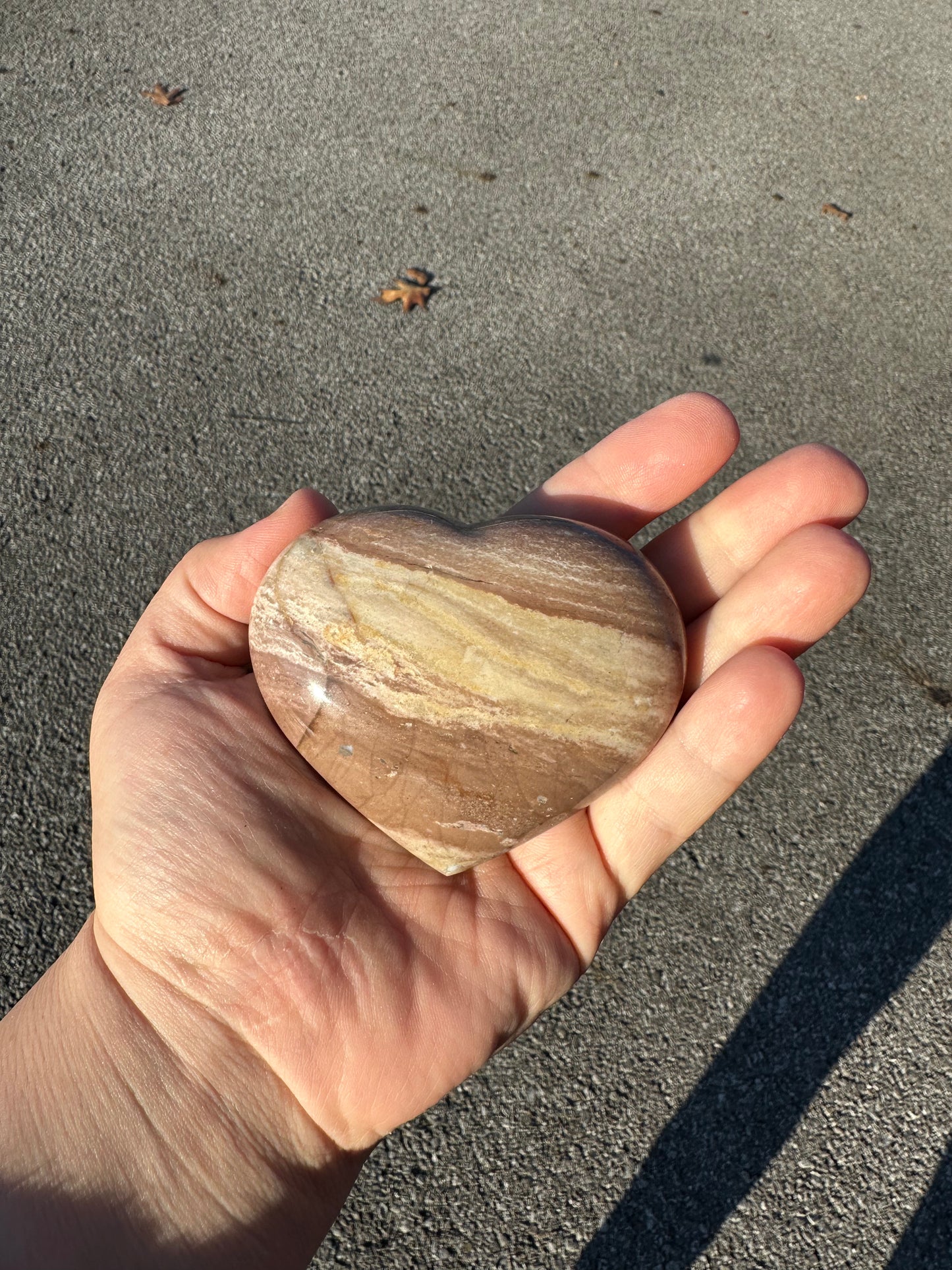 BROWN JASPER HEART!