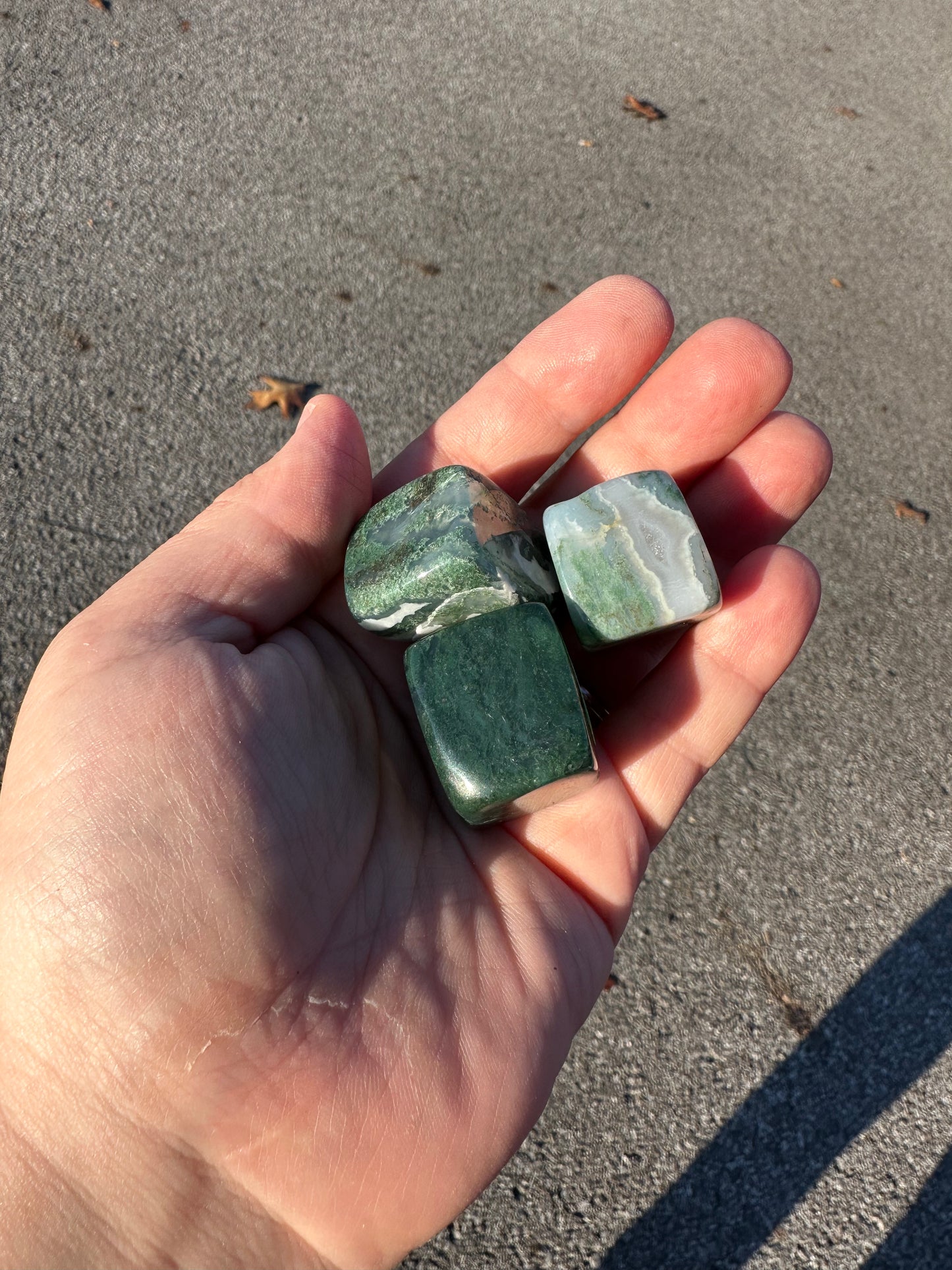 MOSS AGATE CUBES!