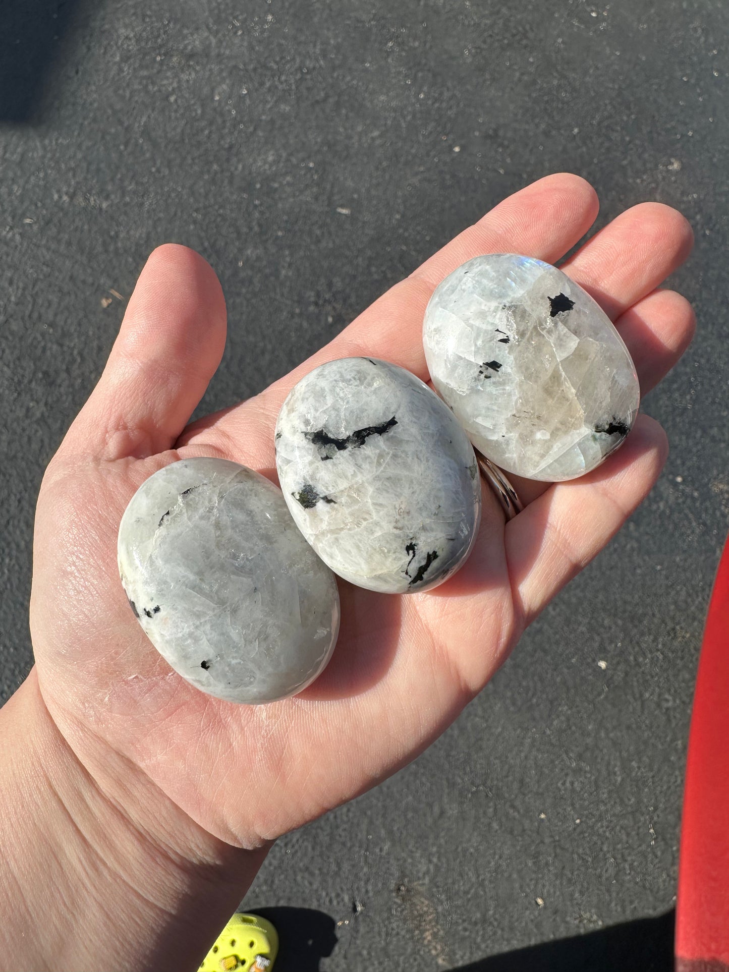 RAINBOW MOONSTONE PALMS!