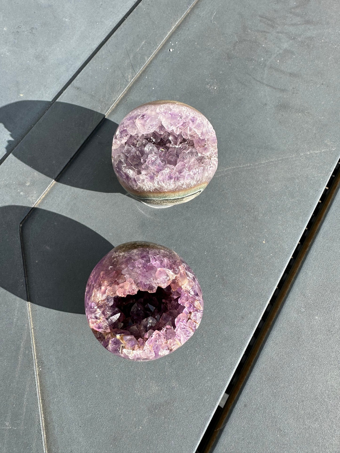 AMETHYST GEODE SPHERES!