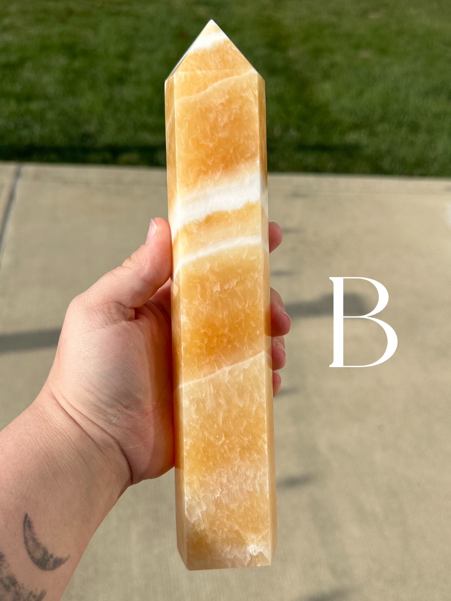 XL ORANGE CALCITE TOWERS!