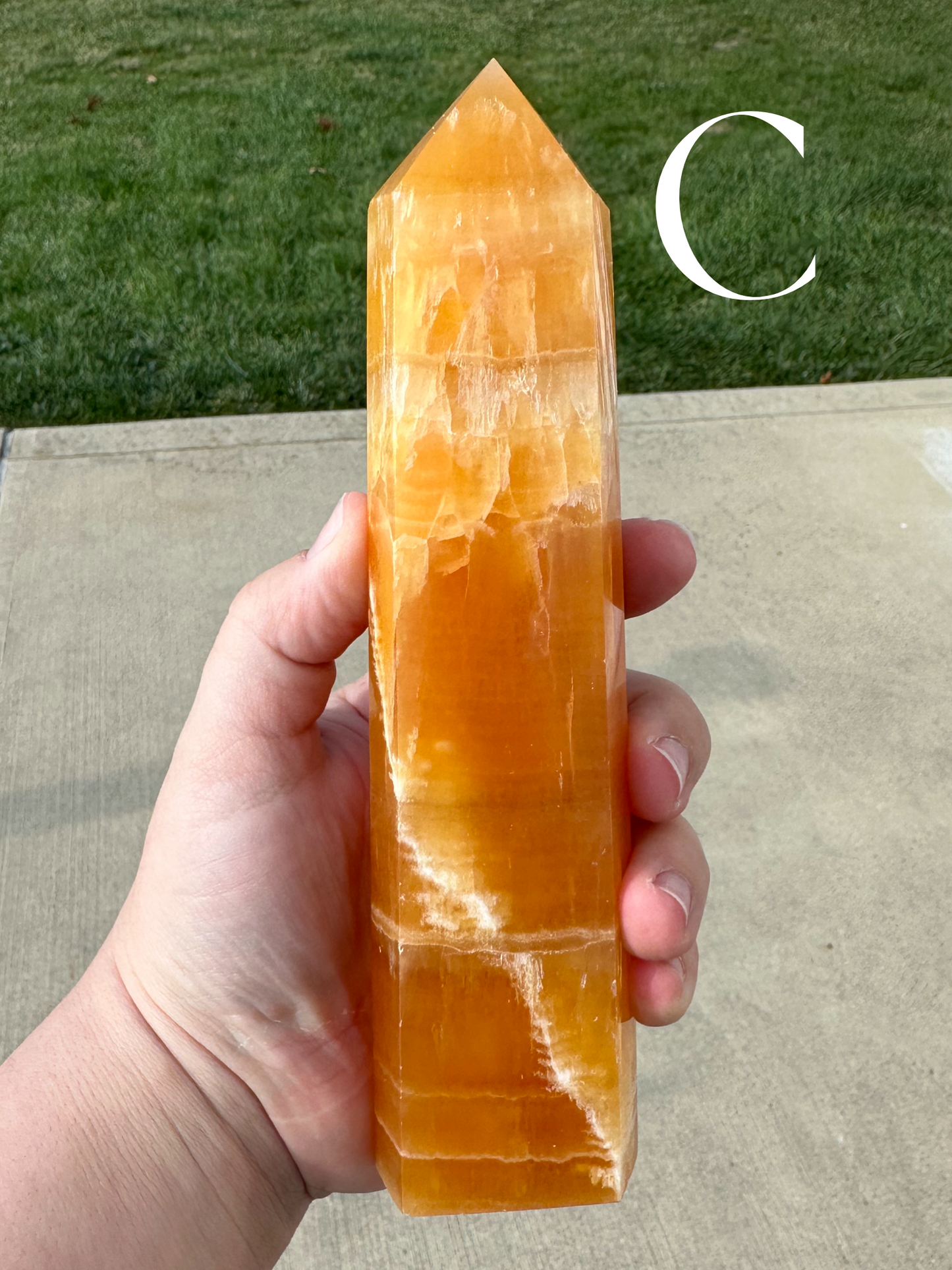 XL ORANGE CALCITE TOWERS!