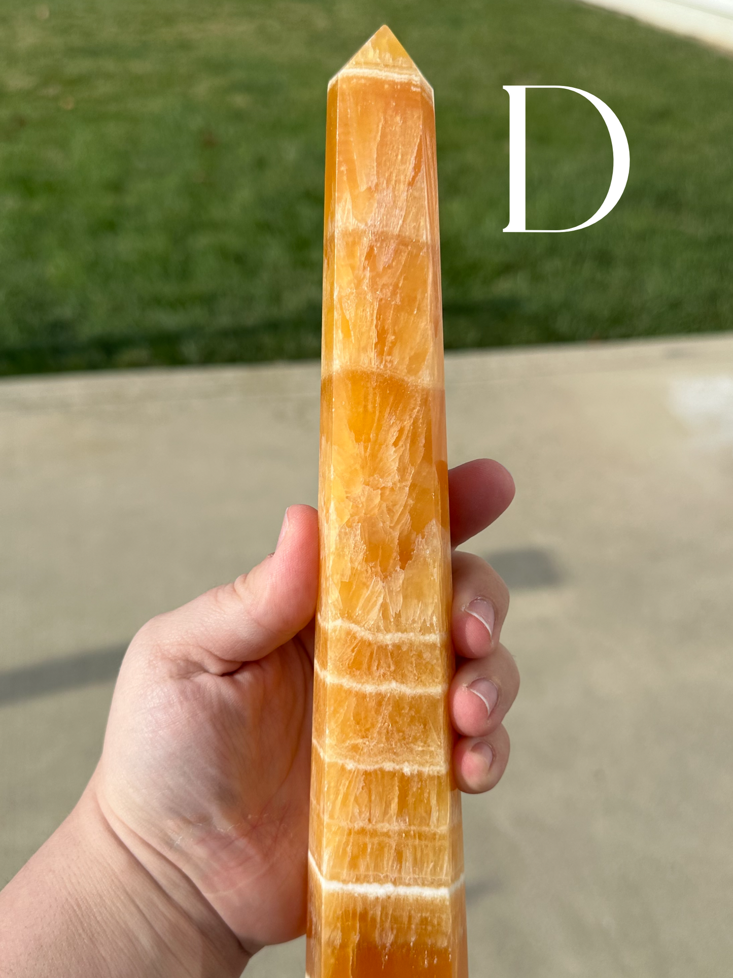 XL ORANGE CALCITE TOWERS!