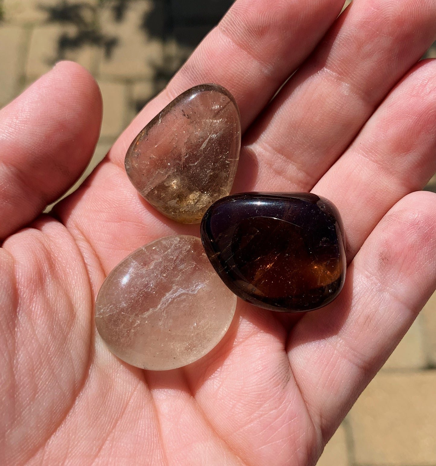 GEMMY SMOKEY QUARTZ TUMBLES!