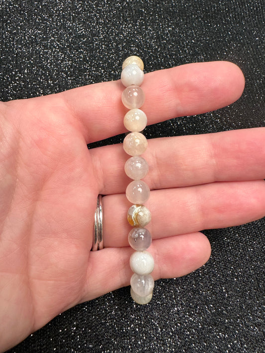 FLOWER AGATE BRACELETS!