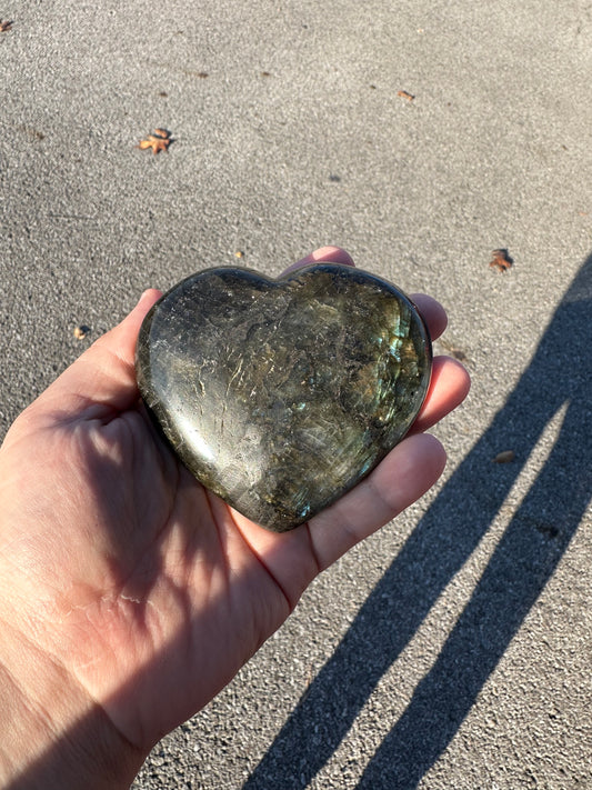 LABRADORITE HEART!