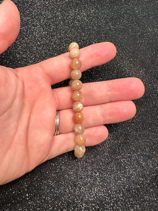 PEACH MOONSTONE BRACELETS!